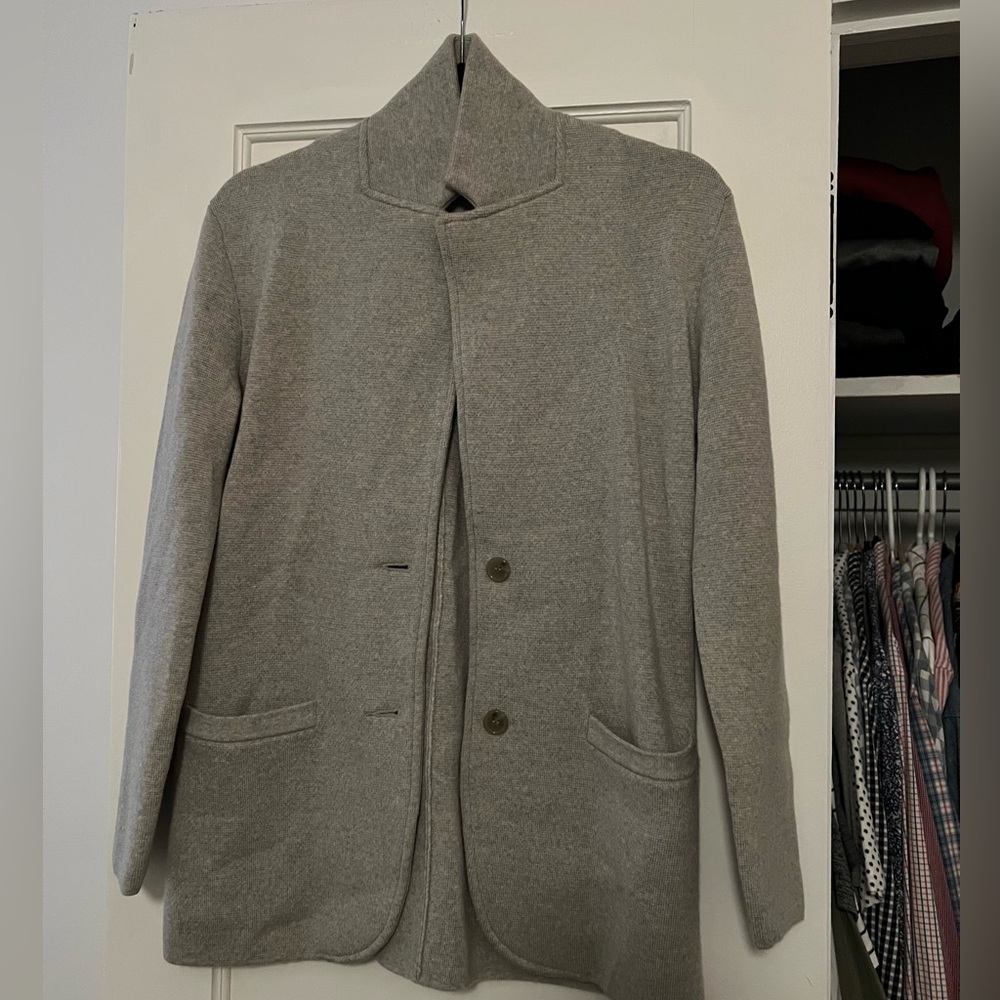 J crew gray sweater blazer size xxs